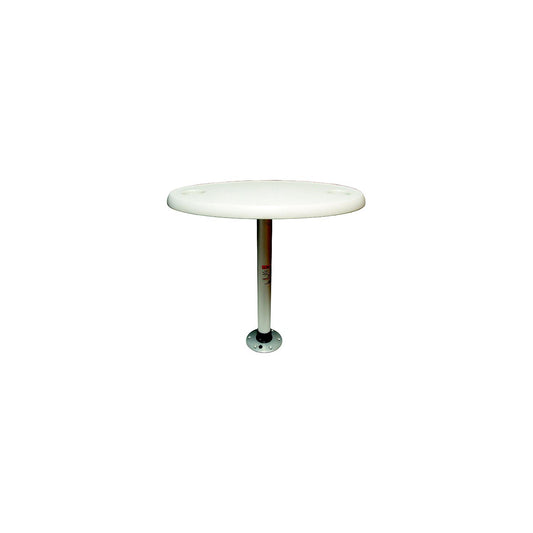 Springfield Thread-Lock 18" x 30" Oval Table Package W/O Umbrella Socket (Includes Pedestal Set and Table Top) -Modern Boat Sales & Service