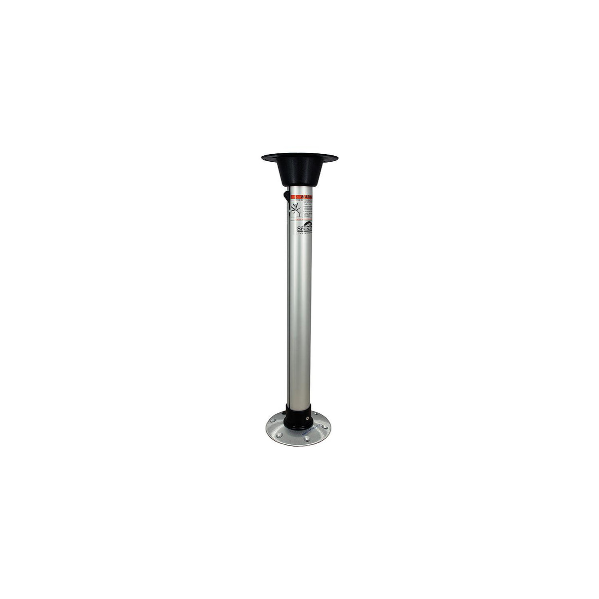 Springfield Thread-Lock 27" Pedestal Set, Satin Finish (Includes Post, Table Mount and Floor Base) -Modern Boat Sales & Service