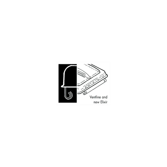 Camco Unbreakable Polycarbonate Elixer & Ventline Vent Lid 14" x 14", White -Modern Boat Sales & Service