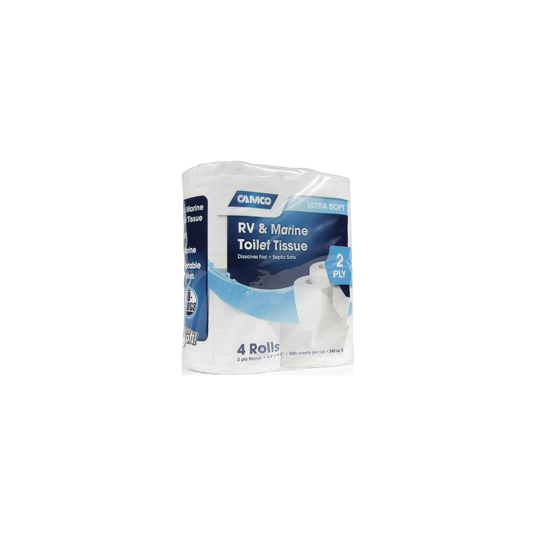 Camco 40274 Toilet Tissue-Toilet Paper 2 Ply 4/Pk 500 Sheets -Modern Boat Sales & Service