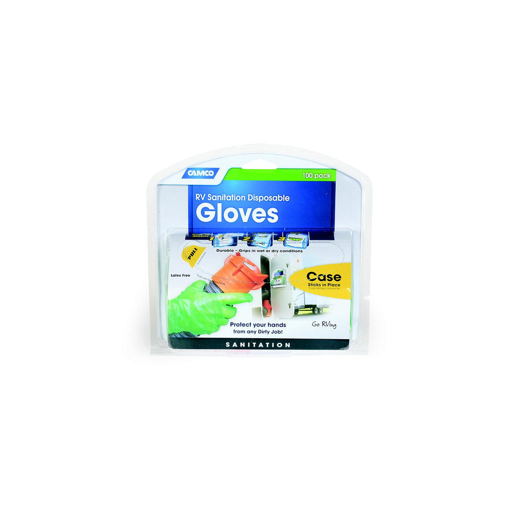 Camco 40285 RV Sanitation Nitrile Gloves, Orange, Green, 50 pr./pk -Modern Boat Sales & Service