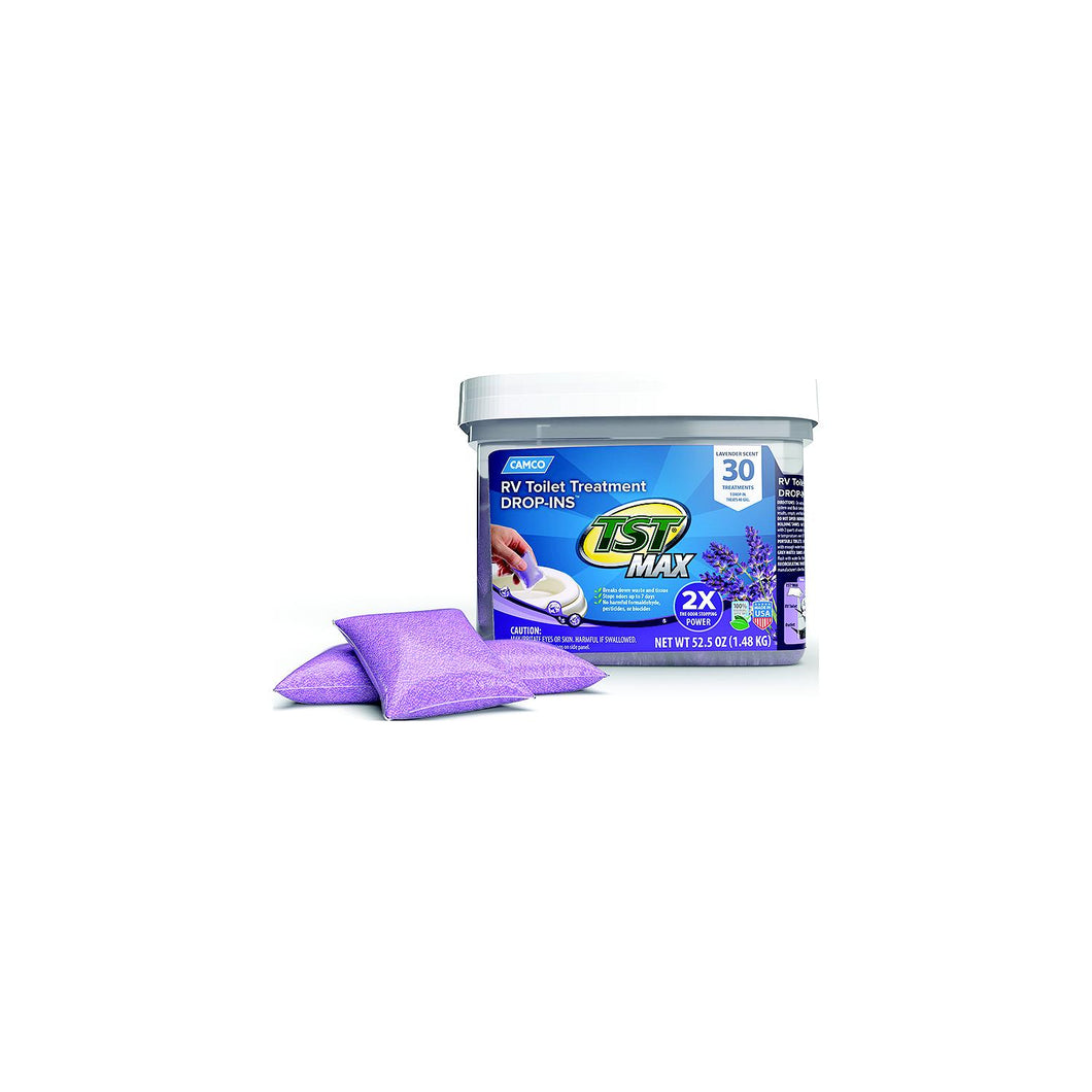Camco 41553 TST Max Toilet Treatment Drop-Ins, 30 Pack, Lavender -Modern Boat Sales & Service