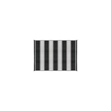 Open Air Stripe Awning Leisure Mat, 6' x 9' Charcoal -Modern Boat Sales & Service