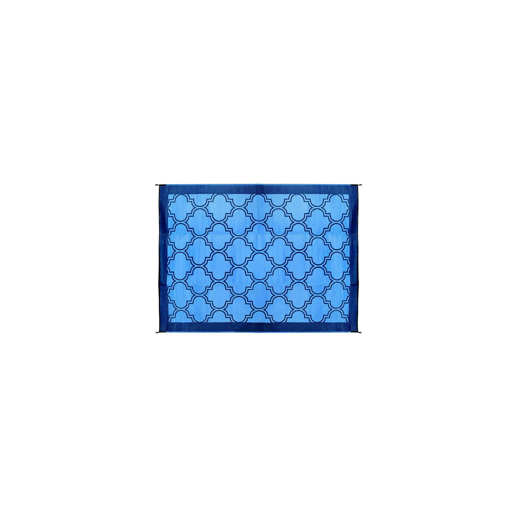 Open Air Lattice Outdoor Leisure Mat, Blue, 6' x 9' -Modern Boat Sales & Service