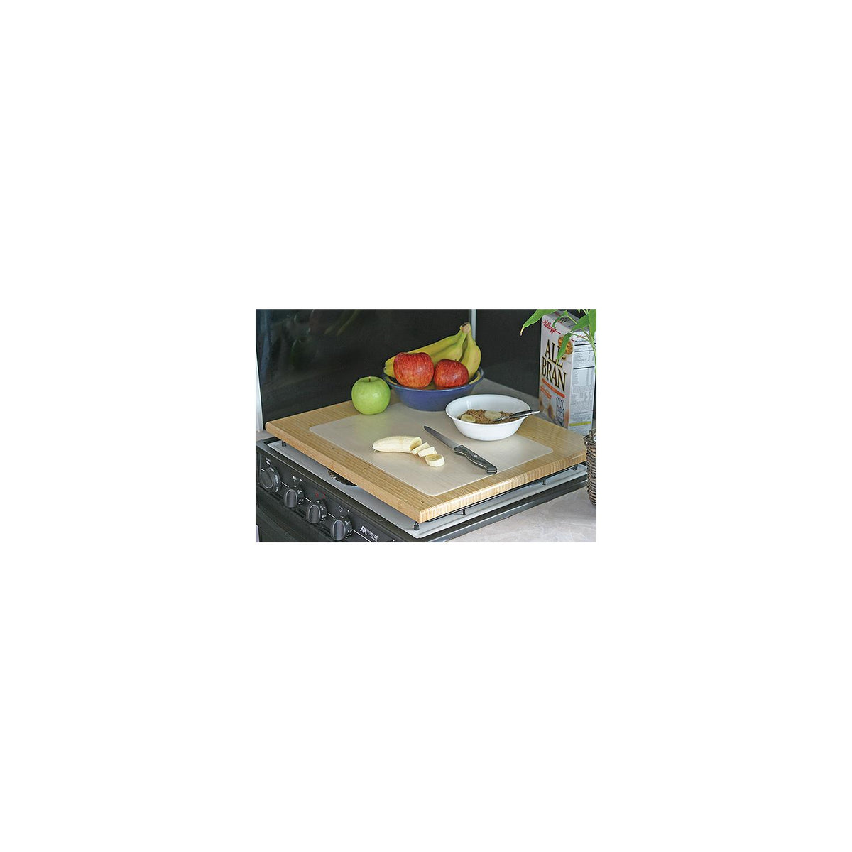 Camco 43571 Universal 19 5/8" Ã— 17 1/2" Bamboo Silent RV Stove Top Cover Default Title -Modern Boat Sales & Service