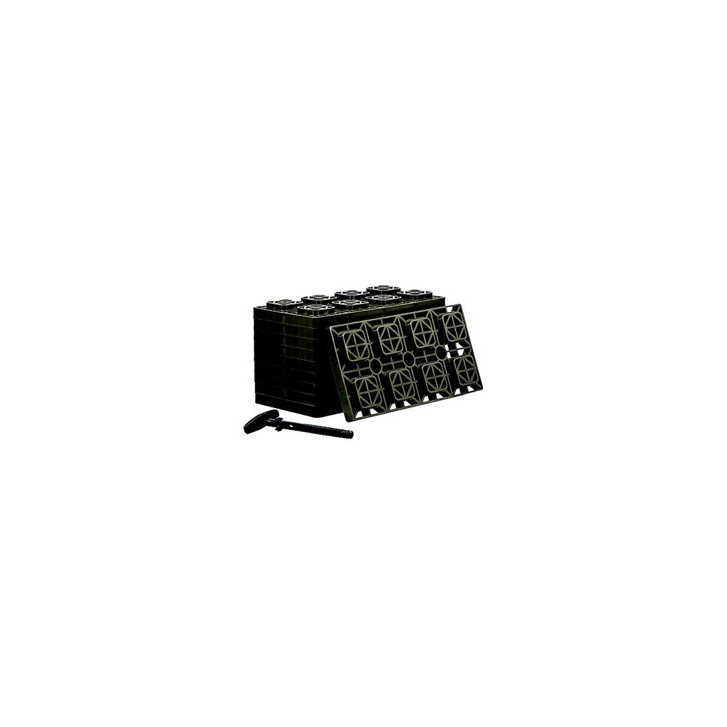 Camco 44525 FasTen 4 x 2 Leveling Blocks, Brown, 10/pk -Modern Boat Sales & Service