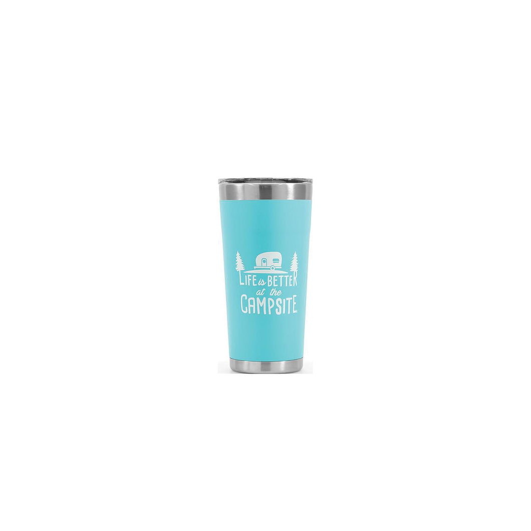 Camco 53057 Life Is Better At The Campsite Tumbler, 20 oz., Cool Blue -Modern Boat Sales & Service