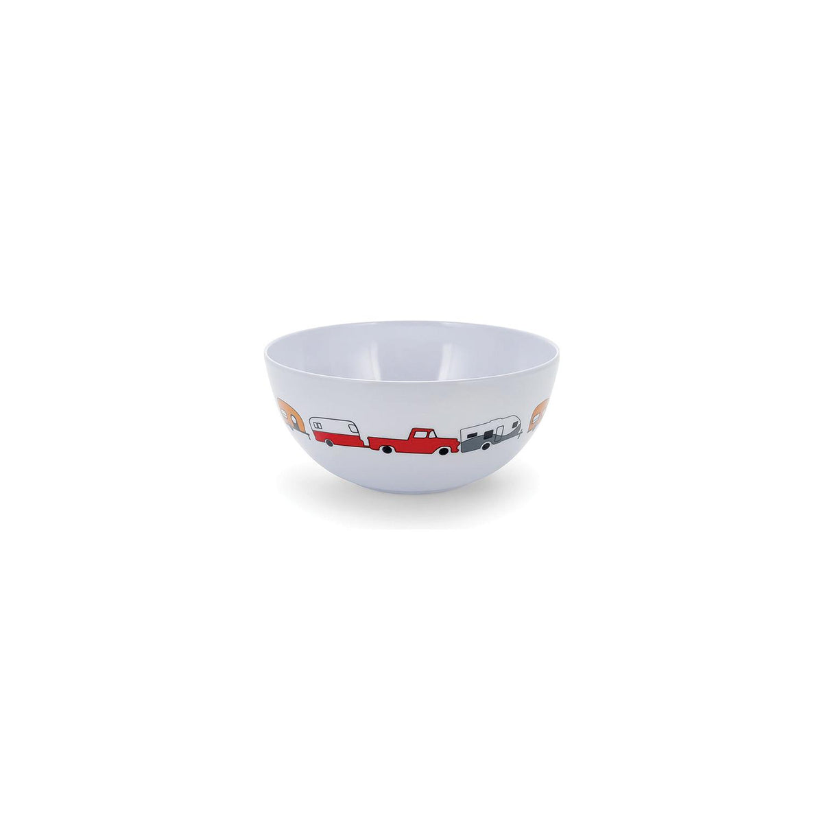 Camco 53222 Melamine Dishware, Multi-color RV & Truck Pattern, 6" Bowl -Modern Boat Sales & Service