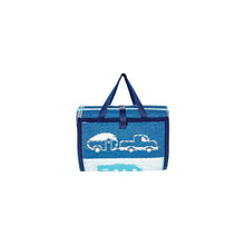 Camco 53266 Handy Mat Folds Out to 60" x 78", Blue/White RV Pattern -Modern Boat Sales & Service