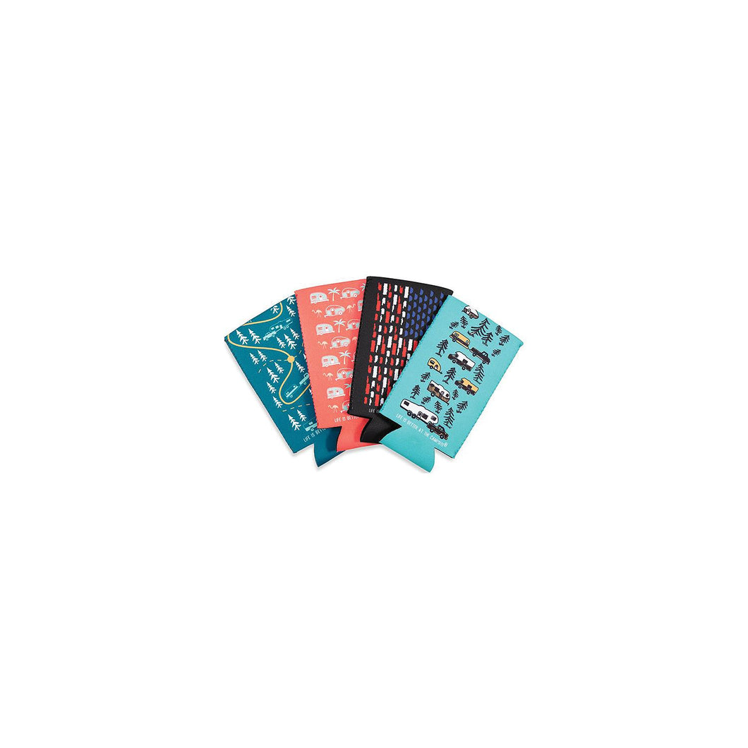 Camco 53309 Tall Skinny Can Holder, Assorted Colors, 4/pk -Modern Boat Sales & Service