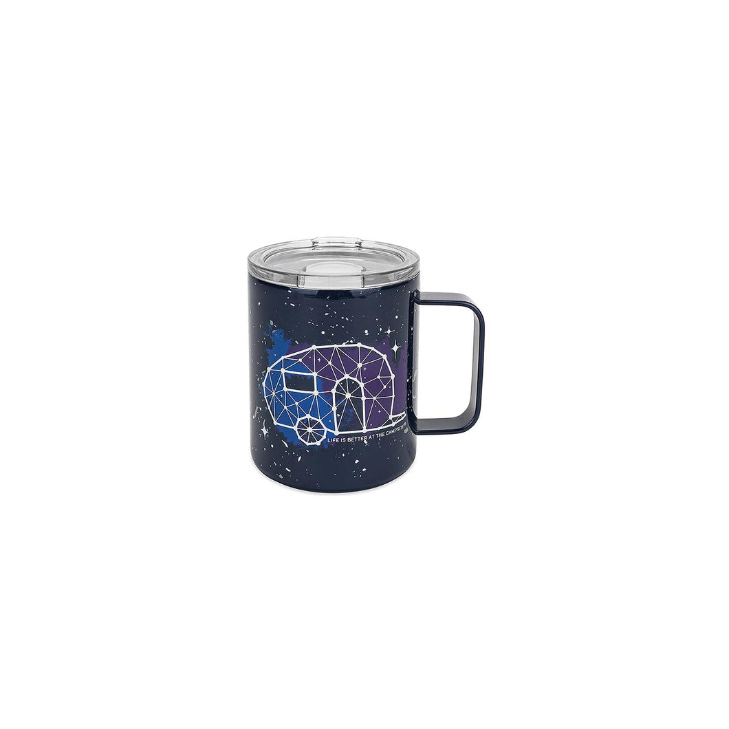 Camco 53310 Stainless Steel Mug With Lid, Navy -Modern Boat Sales & Service