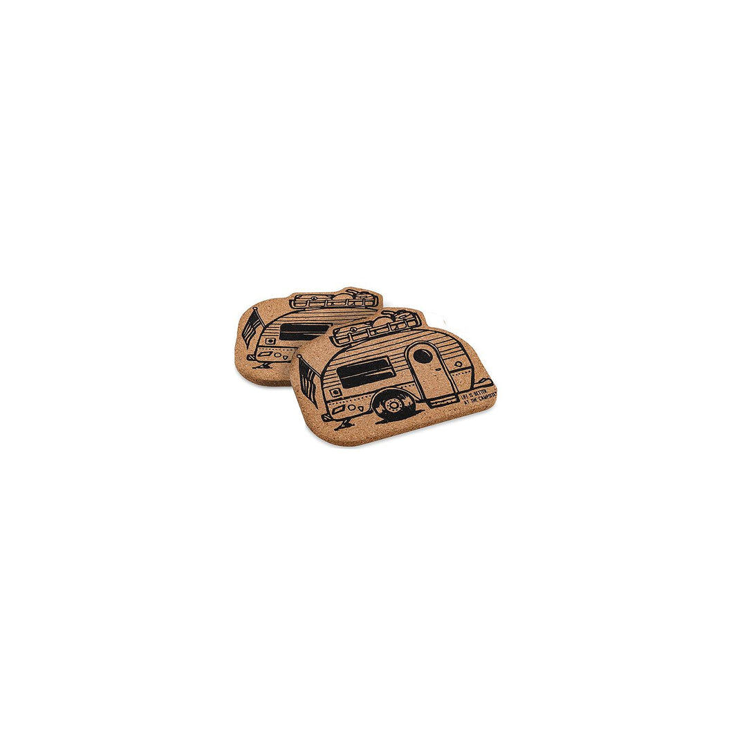 Camco 53384 Cork Coasters, 2/pk -Modern Boat Sales & Service