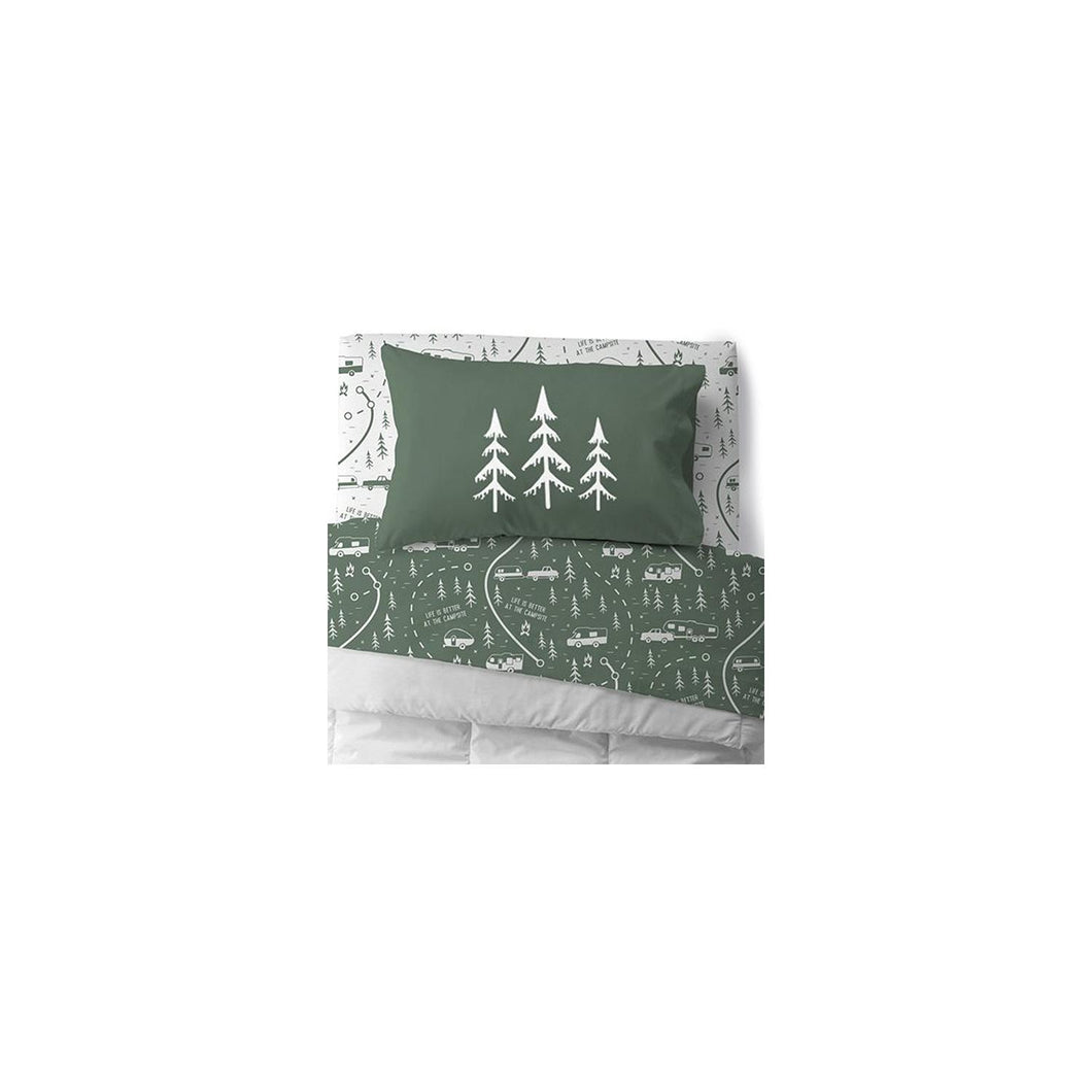 Camco 53477 Bed Sheets, Bunk, Green Map -Modern Boat Sales & Service