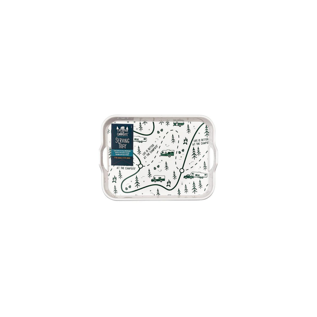 Camco XXX Melamine Tray, Green RV Map Design -Modern Boat Sales & Service
