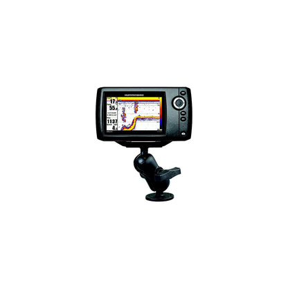 RAM 1.5" Ball Mount with 2.5" Round Base & 2" x 4" Plate for the Humminbird Helix 7 ONLY -Modern Boat Sales & Service