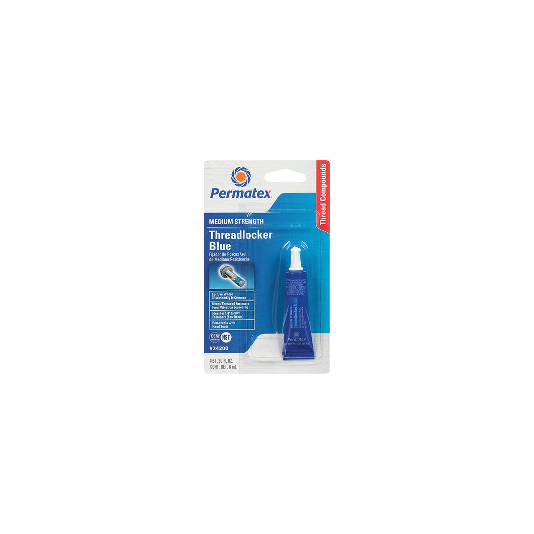 Permatex 24200 - 242 Blue Threadlocker Tube, 6 ml. -Modern Boat Sales & Service