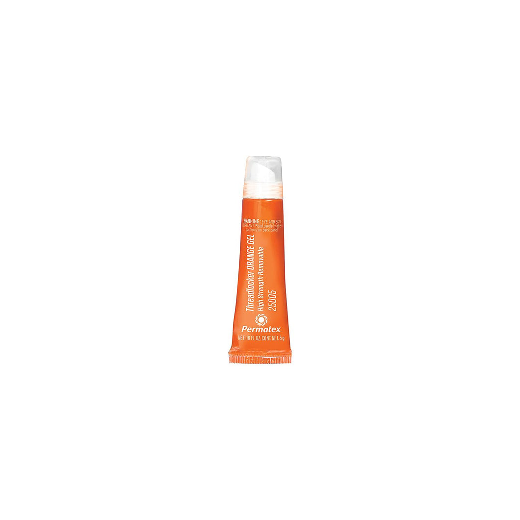 Permatex 25005 High Strength Removable Threadlocker Gel, 5 gr., Orange -Modern Boat Sales & Service