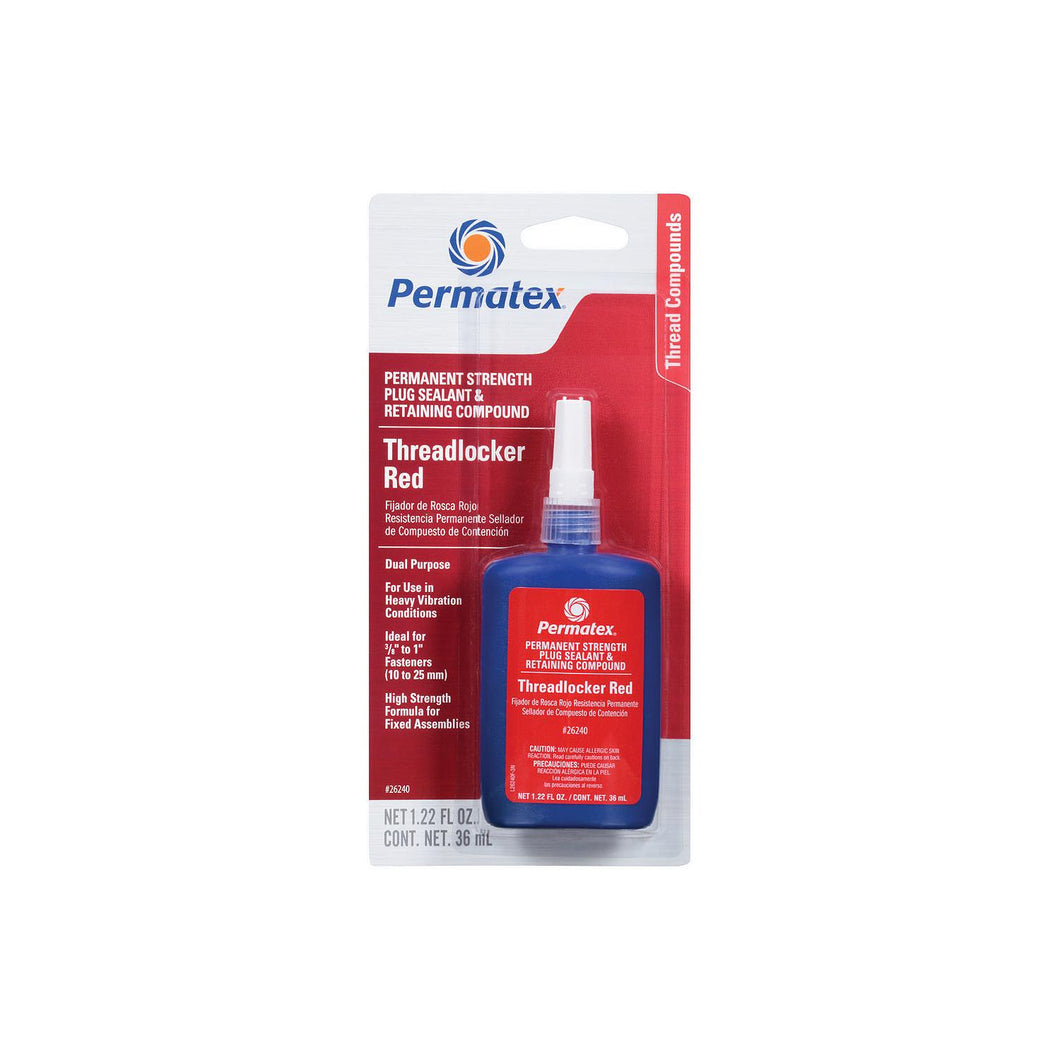 Permanent Strength Threadlocker Red -Modern Boat Sales & Service