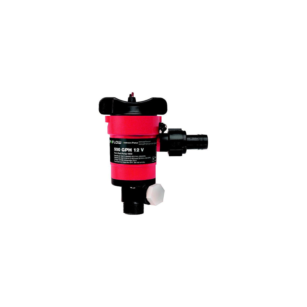 Dual Port Livewell/Washdown Pump, 1250 GPH -Modern Boat Sales & Service
