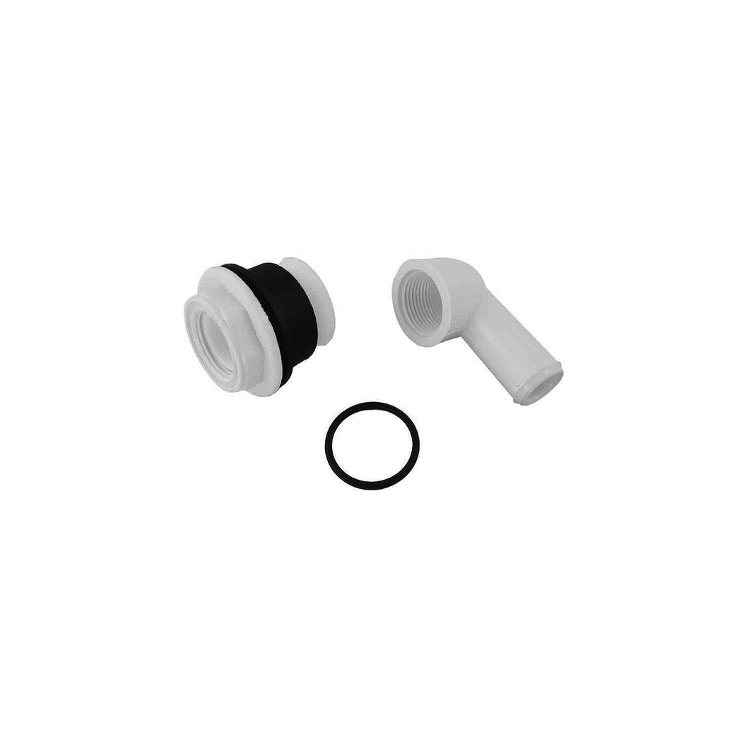 Johnson Pump 81-47246-01 Intake Elbow, Inlet Pipe Gasket and Nut For Manual and Silent Electric Version Toilets -Modern Boat Sales & Service