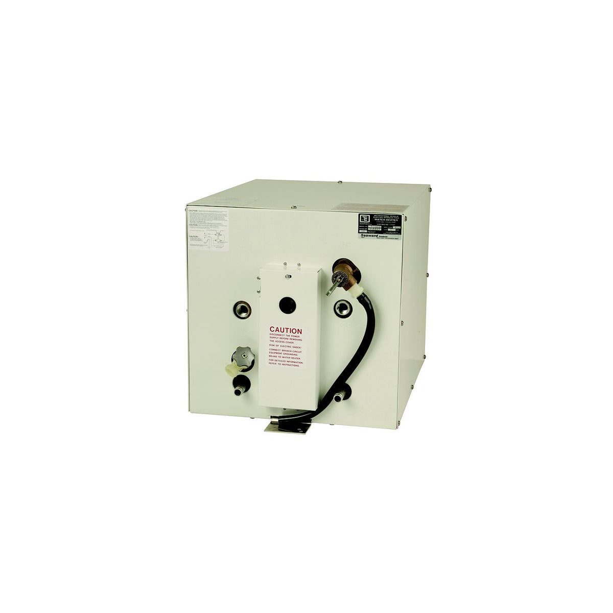 Seaward F1100W 120V AC 11 Gallon Water Heater With Front Heat Exchanger, White Epoxy Coated Aluminum Exterior -Modern Boat Sales & Service