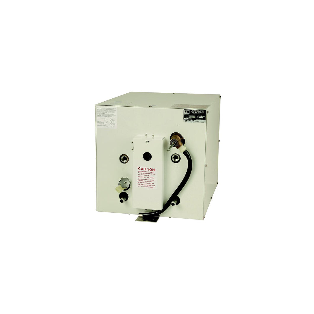 Seaward S1100W 120V AC 11 Gallon Water Heater With Rear Heat Exchanger, White Epoxy Coated Aluminum Exterior -Modern Boat Sales & Service