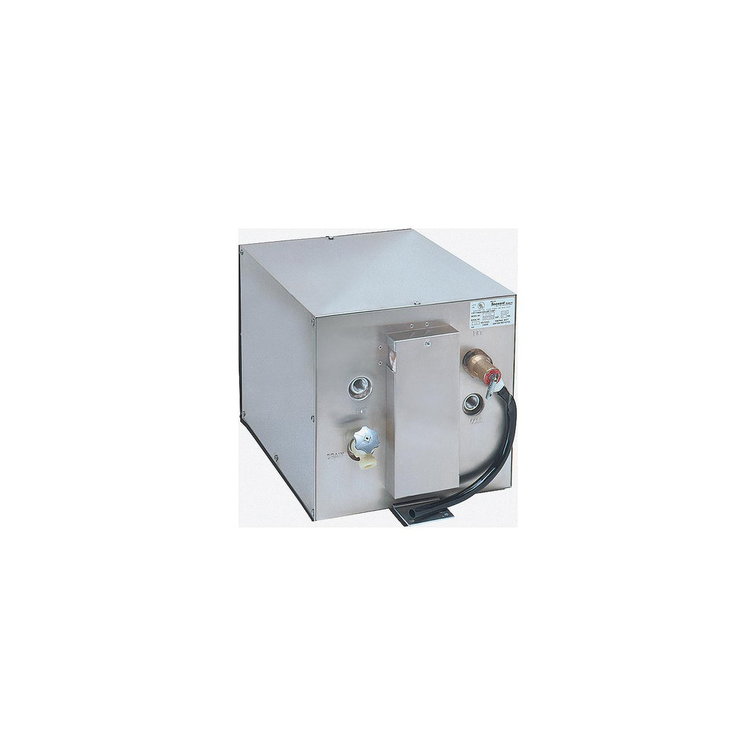Seaward F600W 120V AC 6 Gallon Water Heater With Front Heat Exchanger, White Epoxy Coated Aluminum Exterior -Modern Boat Sales & Service