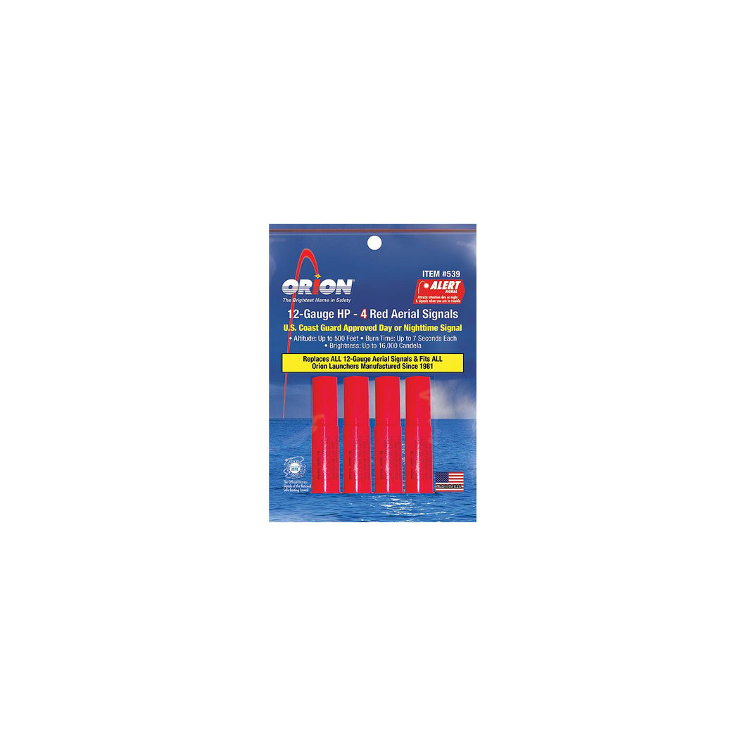 Orion 539 -Alert-4 12 Gauge Aerial Flares, 4/pk -Modern Boat Sales & Service