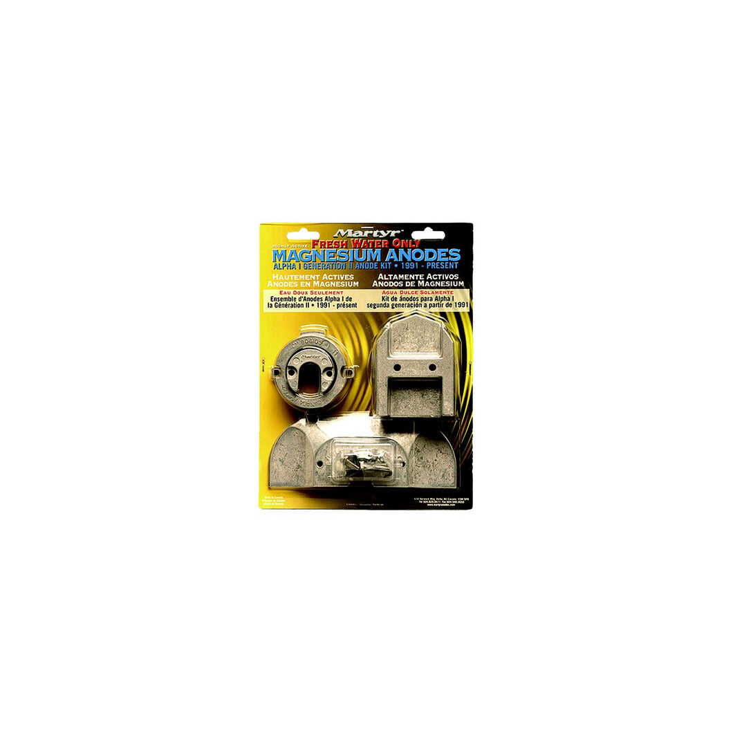 Martyr Anode Kit For Mercury Alpha I Generation II Drives 1991-Present (Contains 1-762145, 1-806105, 1-821629, 1-821631, 2-806189 and Fastening Hardware) -Modern Boat Sales & Service