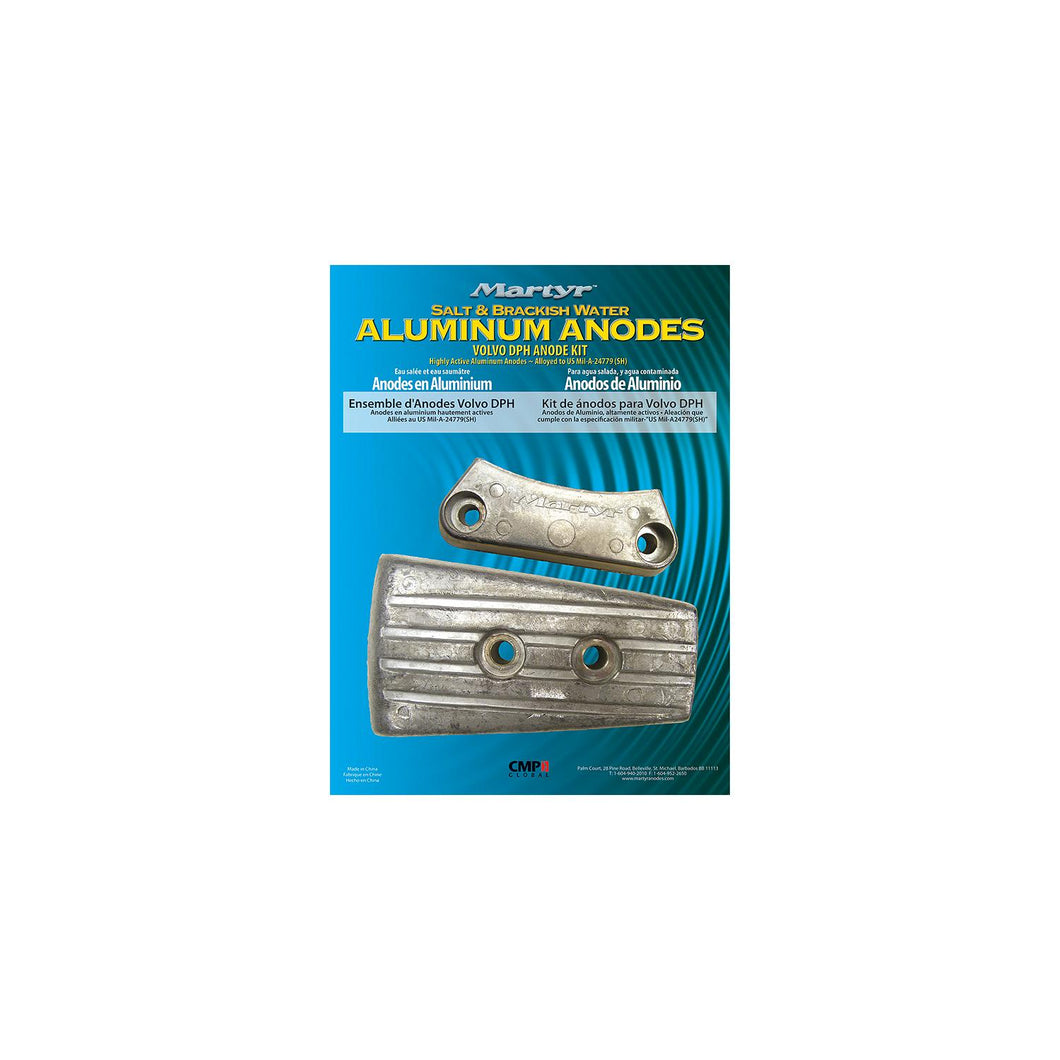 Martyr Anode Kit For Volvo Penta DPH Engine (Contains 1-3588745, 1-3863206 and Fastening Hardware) -Modern Boat Sales & Service