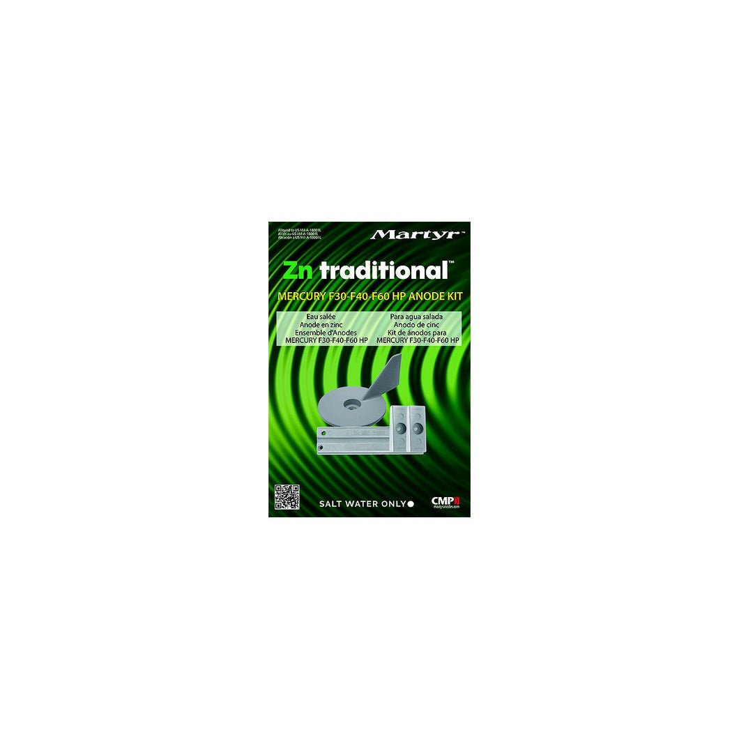 Martyr Zinc Anode Kit For Mercury F30-F40-F60HP Engines -Modern Boat Sales & Service