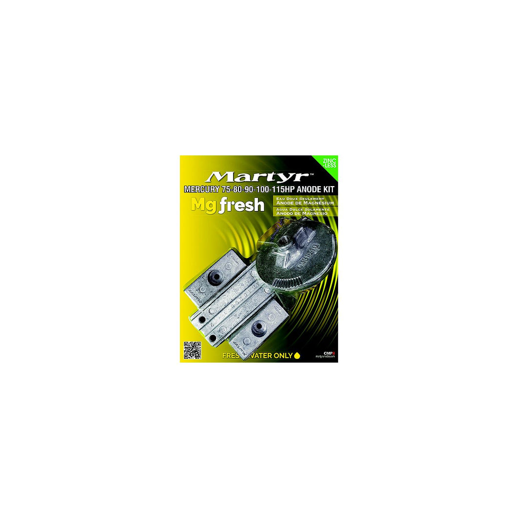 Martyr Magnesium Anode Kit For Mercury 75-80-90-100-115HP Engines -Modern Boat Sales & Service