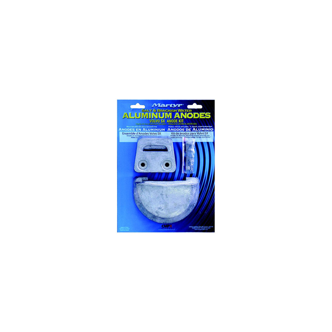 Martyr Zinc Anode Kit For Volvo Penta SX Engine (Contains 1-3855411, 1-3854130 and Fastening Hardware) -Modern Boat Sales & Service