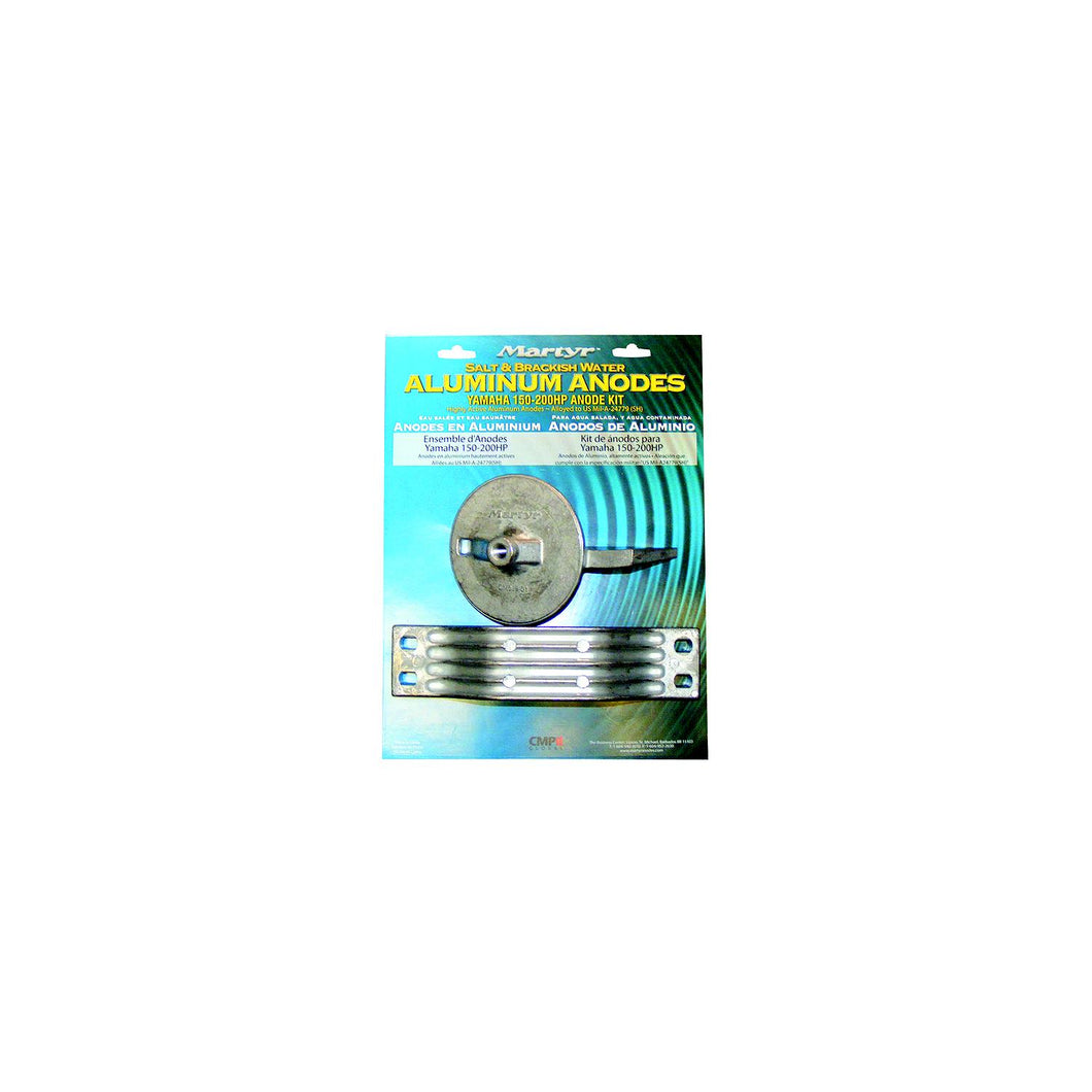 Martyr Anode Kit For Yamaha 150-200 HP Outboards (Contains 1-6G54525101, 1-6J94537101 and Fastening Hardware) -Modern Boat Sales & Service