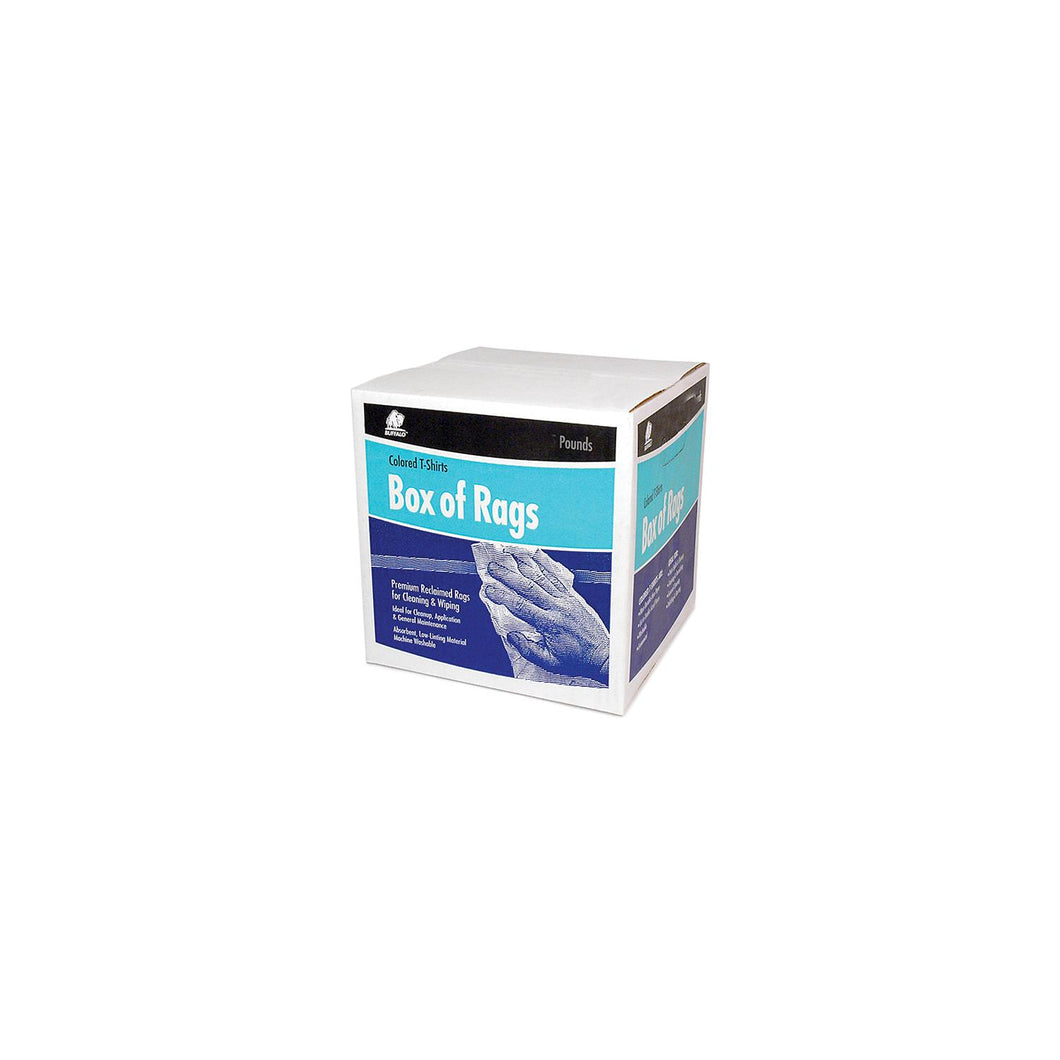 Buffalo Recycled Colored T-Shirt Cloth Wipers, 8 lb. Box Default Title -Modern Boat Sales & Service