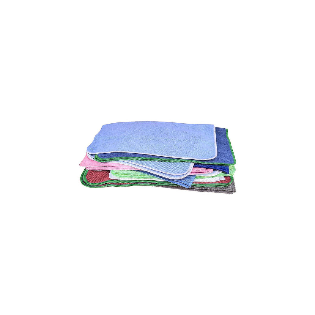 Buffalo Industries 65108 Assorted Microfiber Cleaning Cloths, 10 Pack Default Title -Modern Boat Sales & Service
