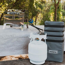 Magma FP10200 Beach Fire 5lb, 1.2-Gals Refillable Propane Tank Kit, 9" L x 9" W x 18" H -Modern Boat Sales & Service