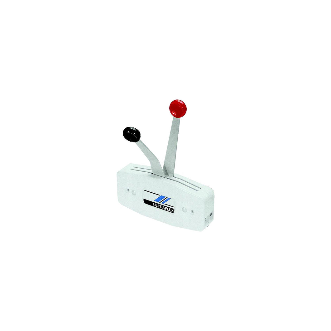 Single Function Dual Lever Side Mount Control, White -Modern Boat Sales & Service
