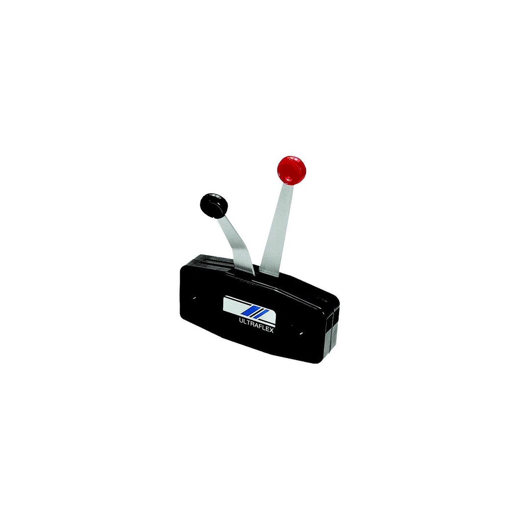 Single Function Dual Lever Side Mount Control, Black -Modern Boat Sales & Service