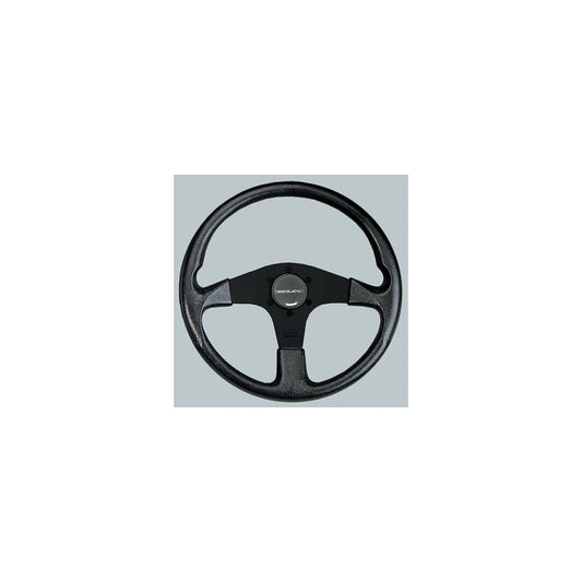 Uflex Corse Steering Wheel, Black PVC Grip w/Black Spokes -Modern Boat Sales & Service