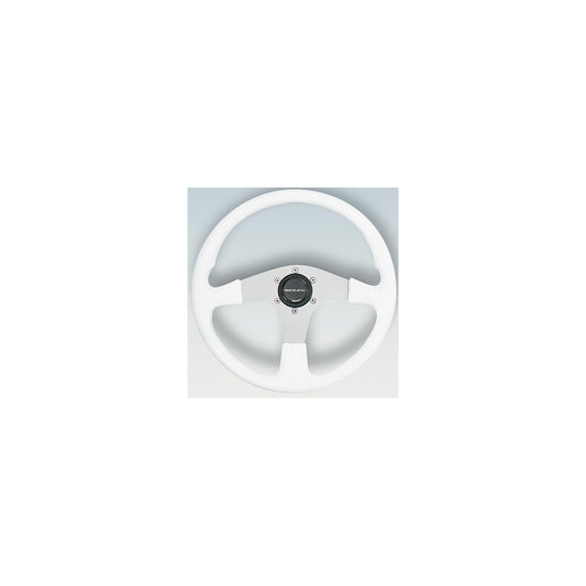 Uflex Corse Steering Wheel, White PVC Grip w/Silver Spokes -Modern Boat Sales & Service
