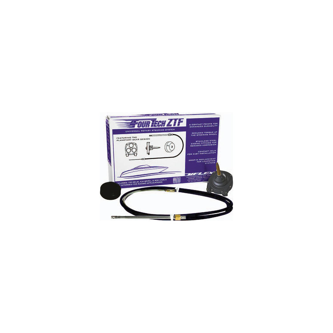 Uflex FOURTECHBLK16ZTF Fourtechâ„¢ ZTF Rotary Steering System, 16' Black Cable -Modern Boat Sales & Service