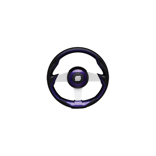 Uflex GRIMANIPLS Grimani Steering Wheel, Purple w/Silver Spokes -Modern Boat Sales & Service