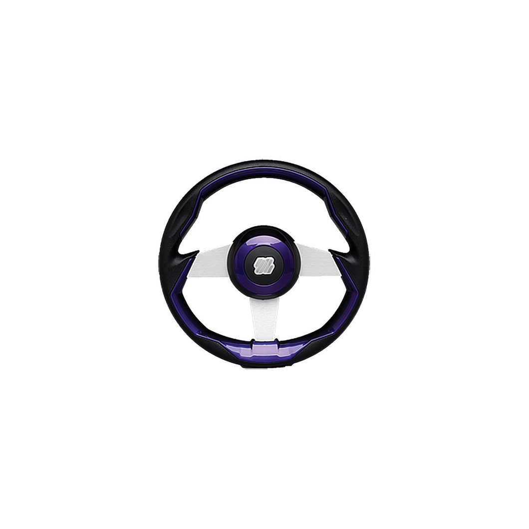 Uflex GRIMANIPLS Grimani Steering Wheel, Purple w/Silver Spokes -Modern Boat Sales & Service
