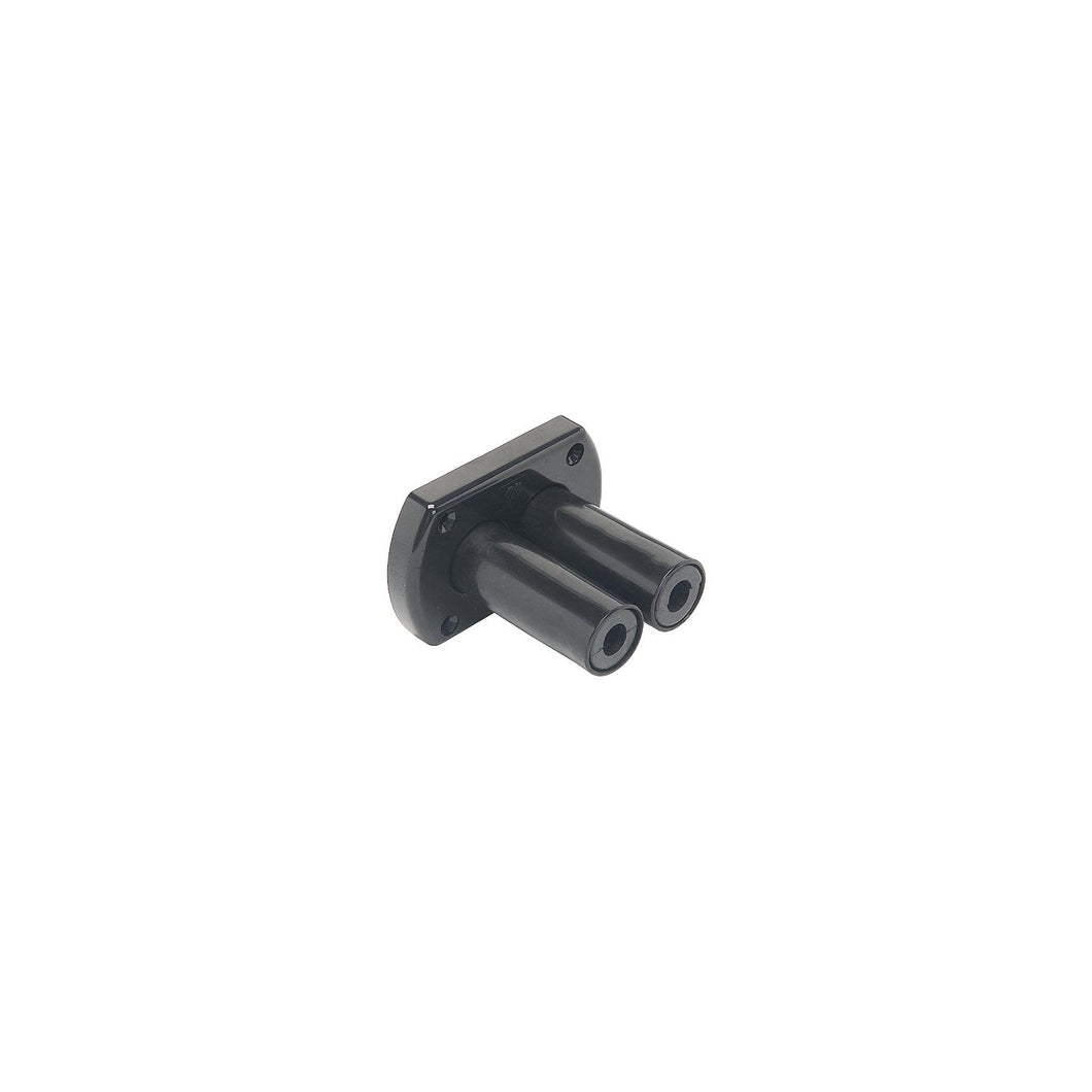 Hydraulic Dual Hose Bulkhead Fitting, Black -Modern Boat Sales & Service