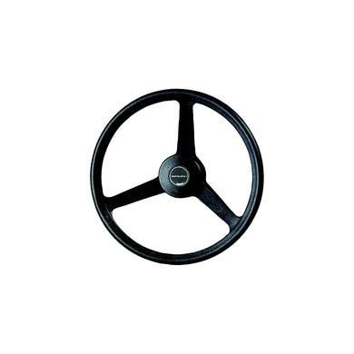 Black 3-Spoke Steering Wheel -Modern Boat Sales & Service