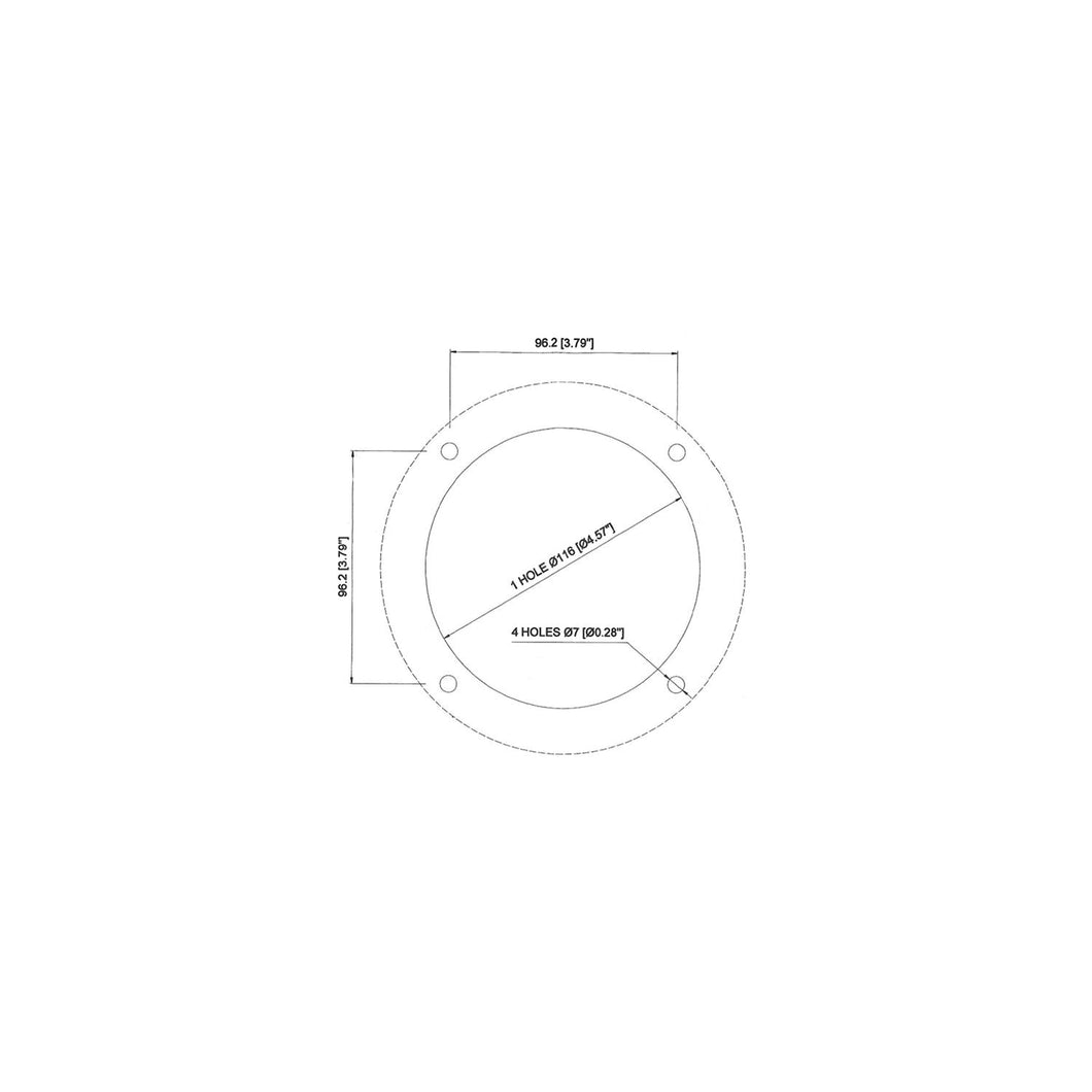Round Mounting Flange Default Title -Modern Boat Sales & Service