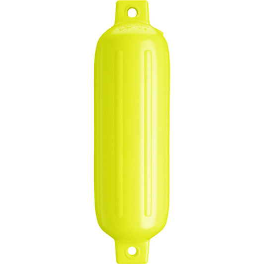 Polyform 62-903-523 Twin Eye G Series Fender, 5.5" x 19", Saturn Yell. Flourescent -Modern Boat Sales & Service