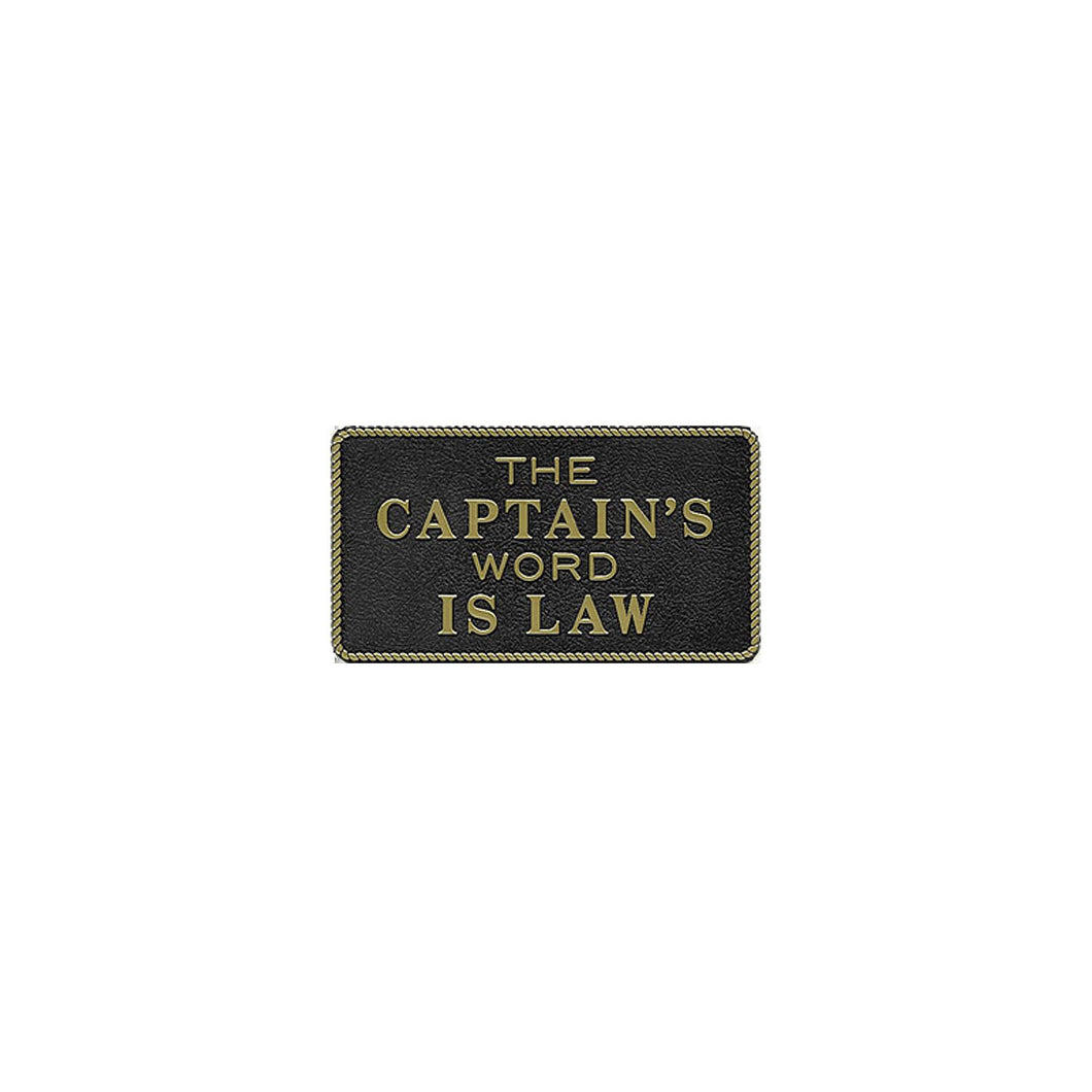 The Captain's Word Is Law -Modern Boat Sales & Service
