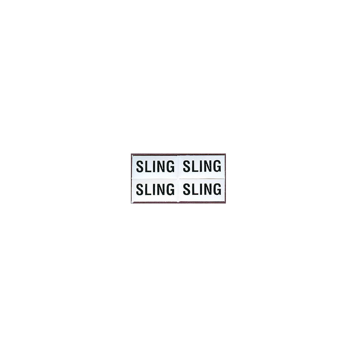 Set of 4 "Sling" Labels -Modern Boat Sales & Service